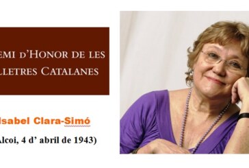 Isabel Clara Simó: Premi d’Honor de les Lletres Catalanes