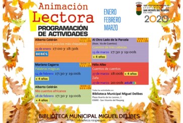 Animación a la Lectura en la Biblioteca Municipal Miguel Delibes (primer trimestre 2020)
