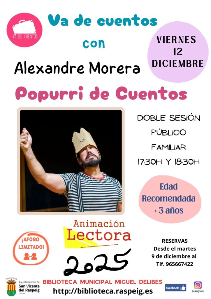 Popurri de cuentos: Cuentacuentos para público familiar @ Biblioteca Municipal "Miguel Delibes"