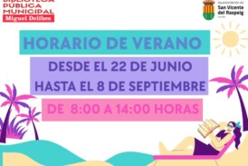 HORARIO DE VERANO BIBLIOTECA MIGUEL DELIBES
